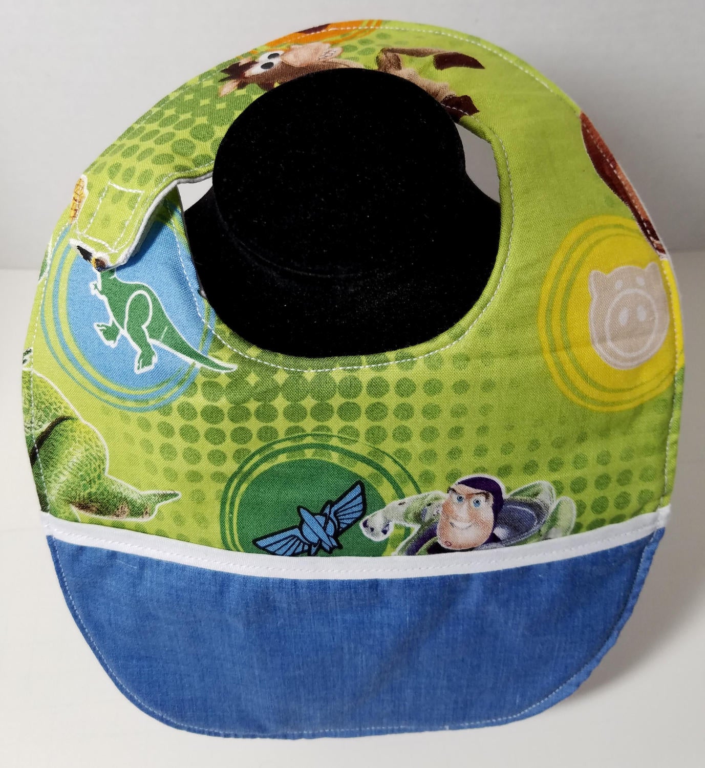 Infant Bib, Drool Bib, Catch Pocket Bib, Toy Story Fabric