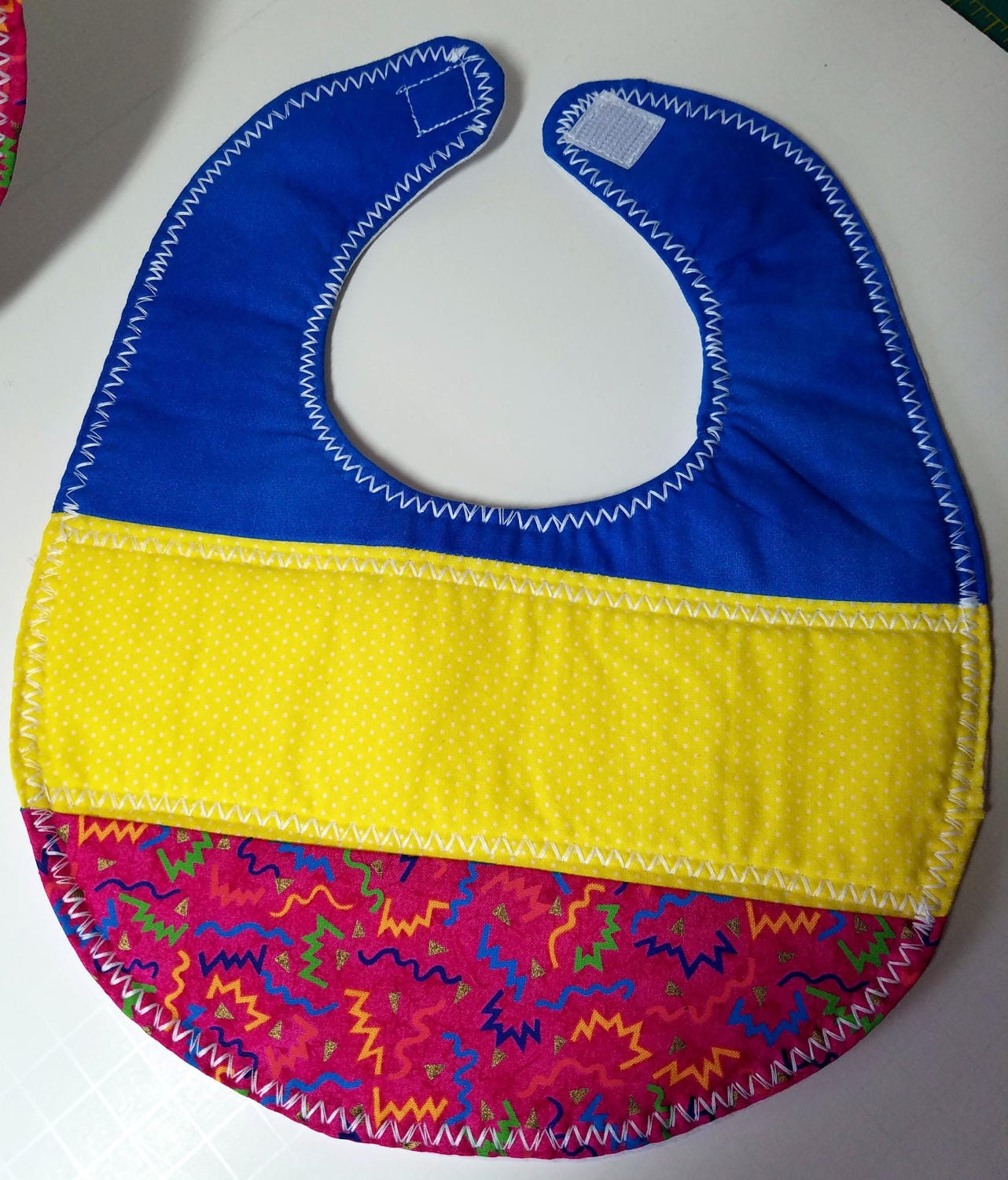 Patchwork Infant Bib, Drool Bib