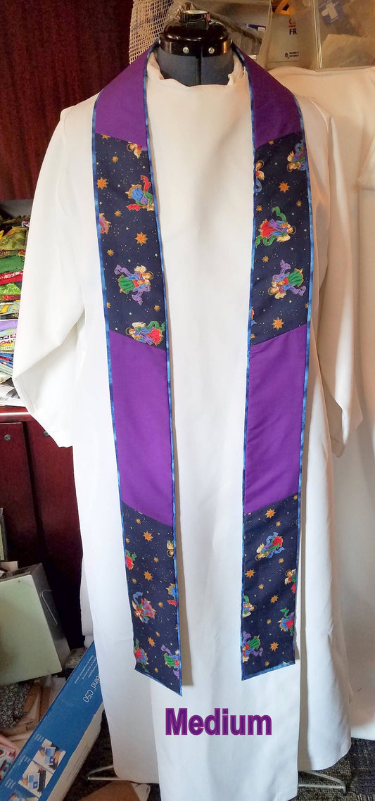 Advent/ Christmas Angel Stole - Available in 3 lengths