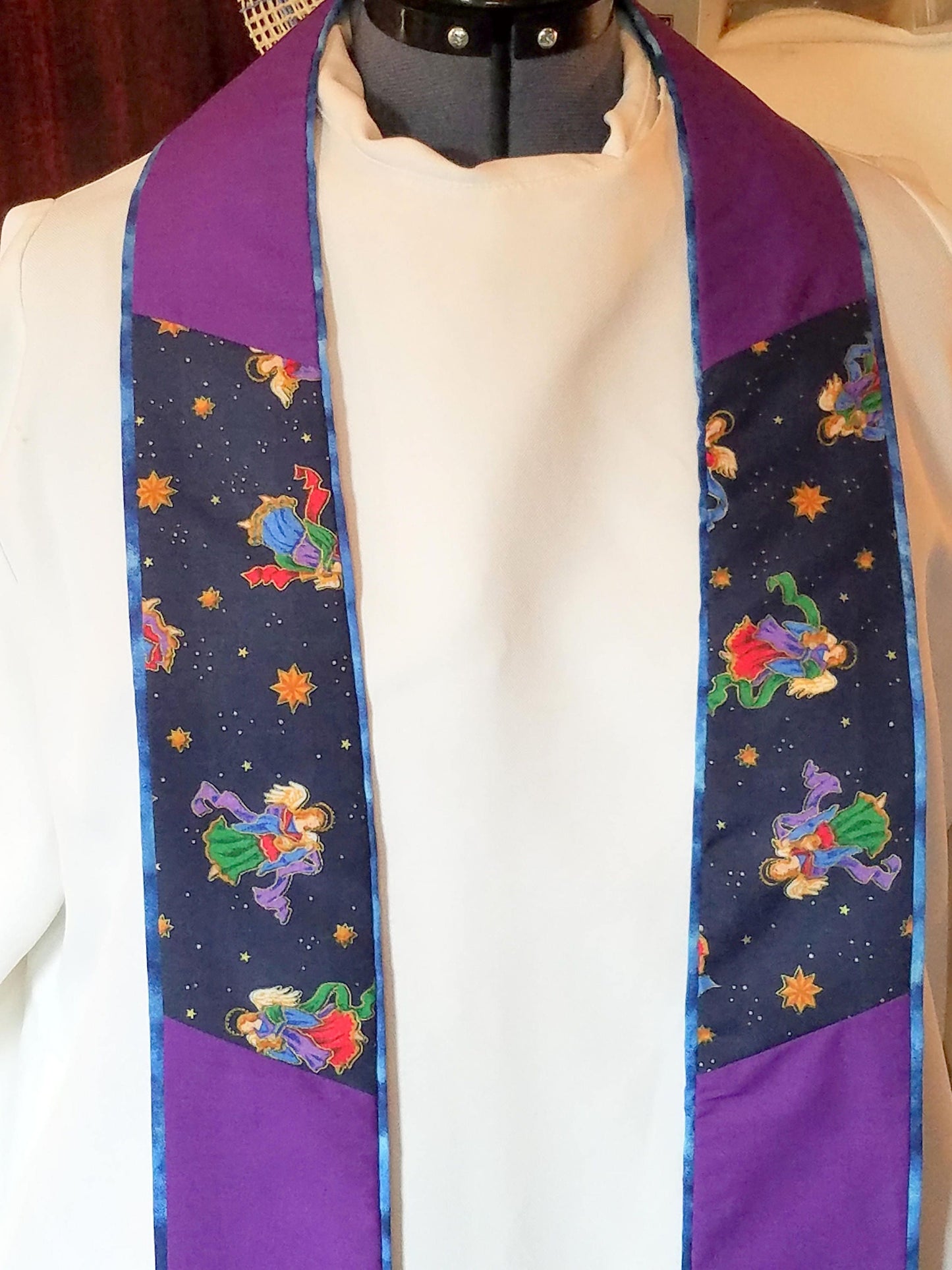 Advent/ Christmas Angel Stole - Available in 3 lengths