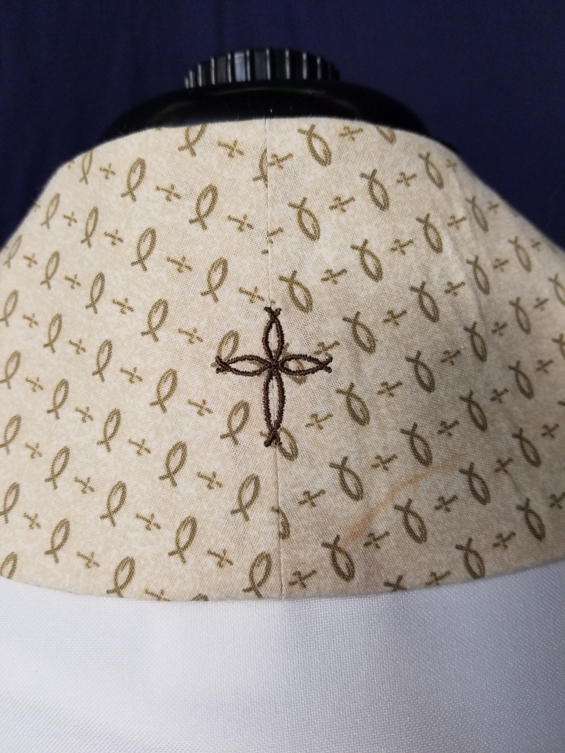 Cross & Fish Stole - Available in 3 lengths (for Clergy or Deacon)