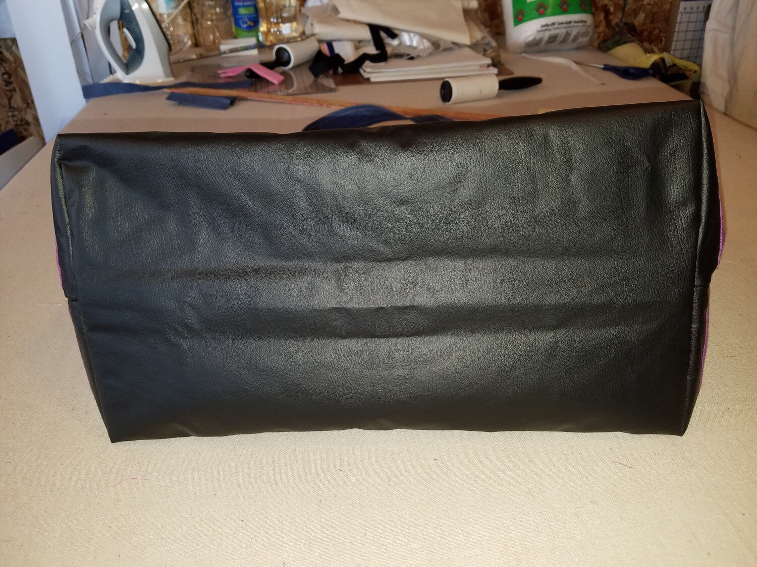 Large Travel Tote - Purple & Blue