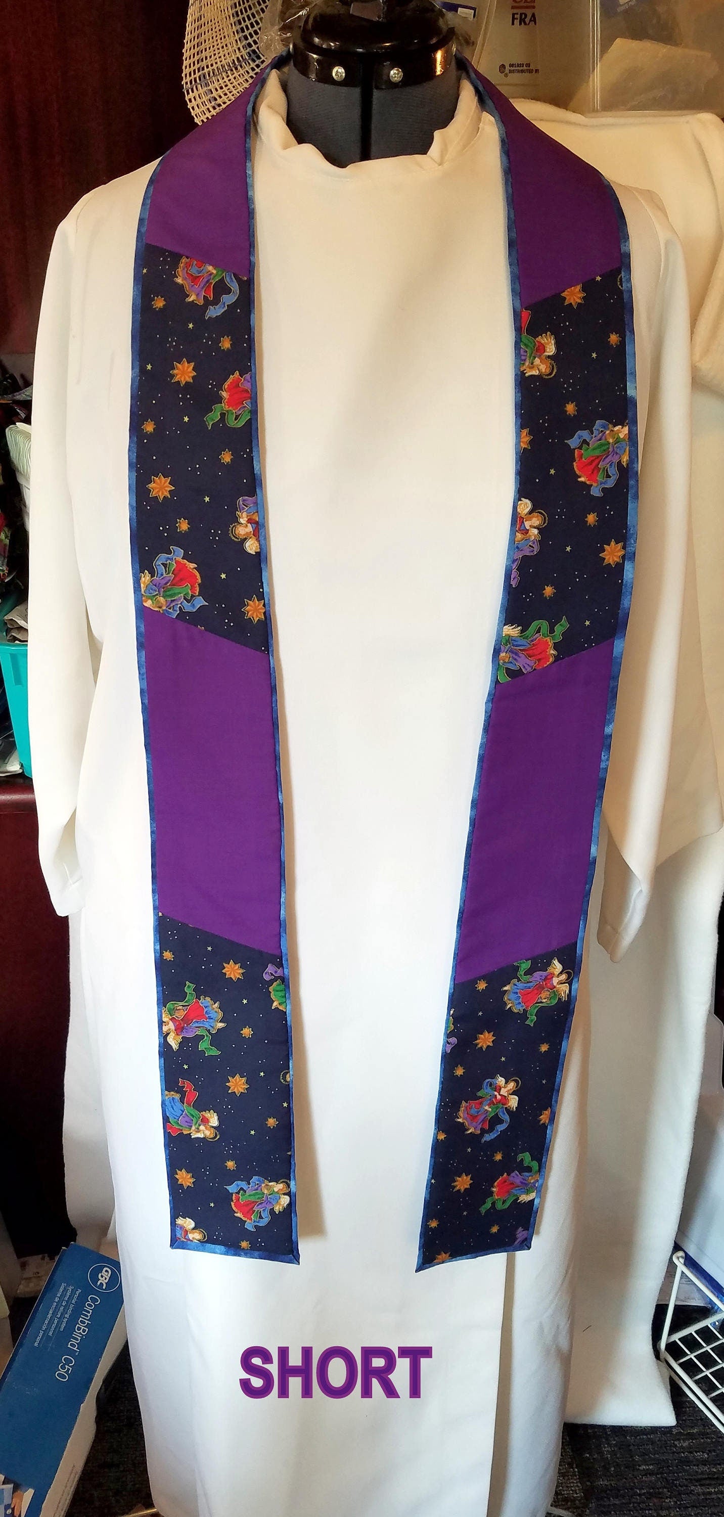 Advent/ Christmas Angel Stole - Available in 3 lengths